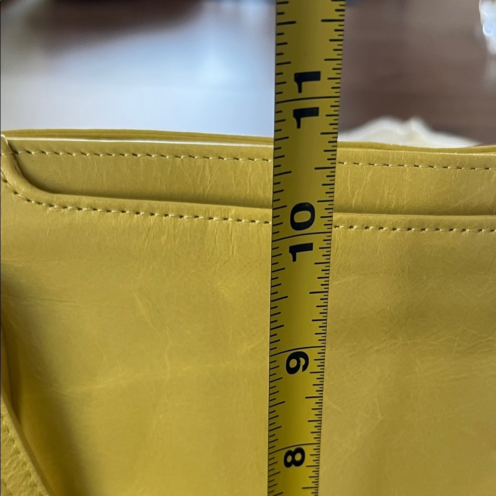 HOBO Leather Tote in Lemon Yellow - Picture 7 of 10